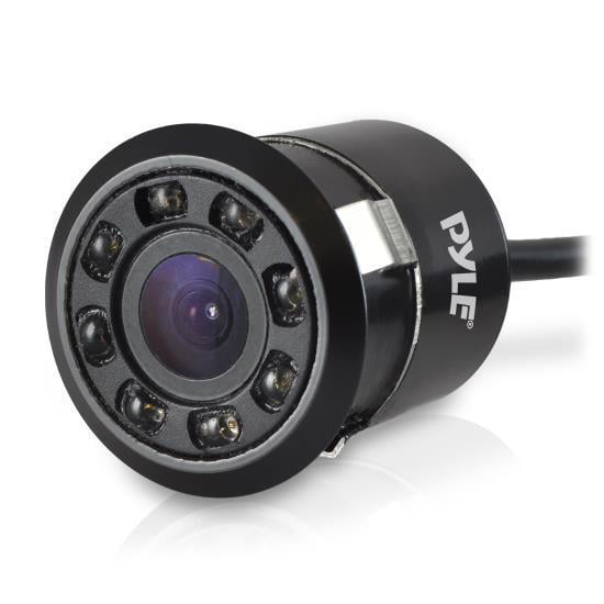 Pyle PLCM12 Mini Rearview Backup Cam Waterproof/Distance Scale Lines/Flush Mount